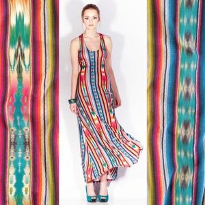 Bright Stripe Maxi Dress!